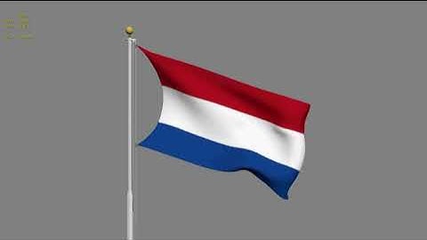 Animated Netherlands Flag 3D model