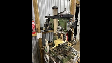 Round column mill head laser realignment after moving it up or down