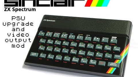 ZX Spectrum power supply and video output mod