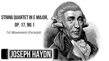 String Quartet in E Major, Op.17, No.1 (Excerpt) by Joseph Haydn (Mockup)