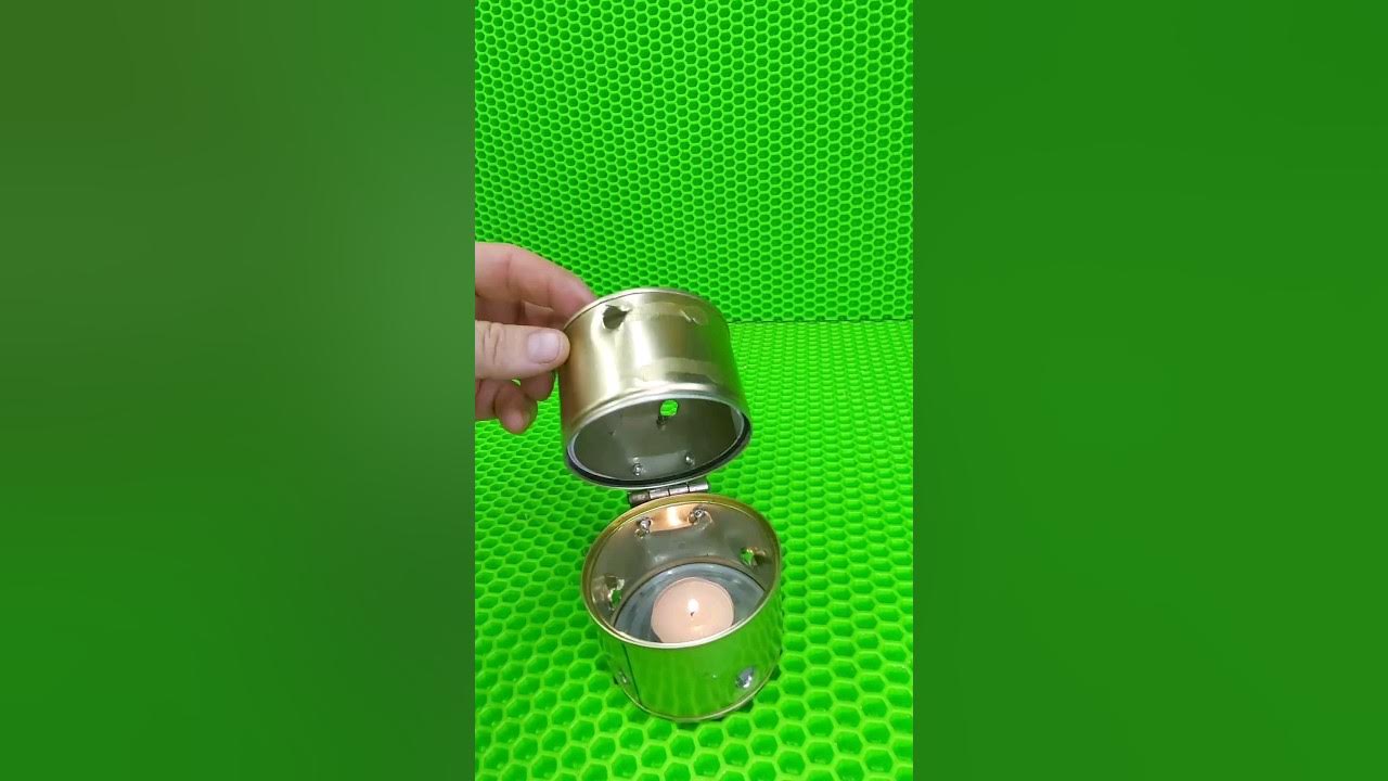 Мини свечной обогреватель из консервных банок своими руками #diy # ...