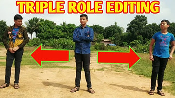 how to edit triple role video in kinemaster  how to make double role video in kinemaster