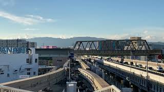 大阪モノレール 南茨木駅 ポイント切り替えの様子