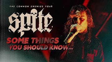 Spite - "Some Things You Should Know..." LIVE! The Common Enemies Tour