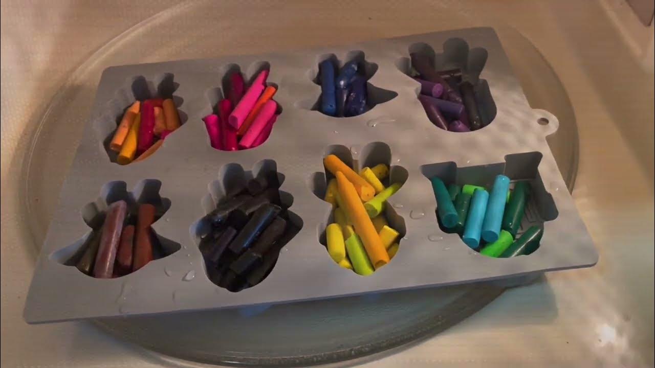 How to cook crayons in microwave YouTube