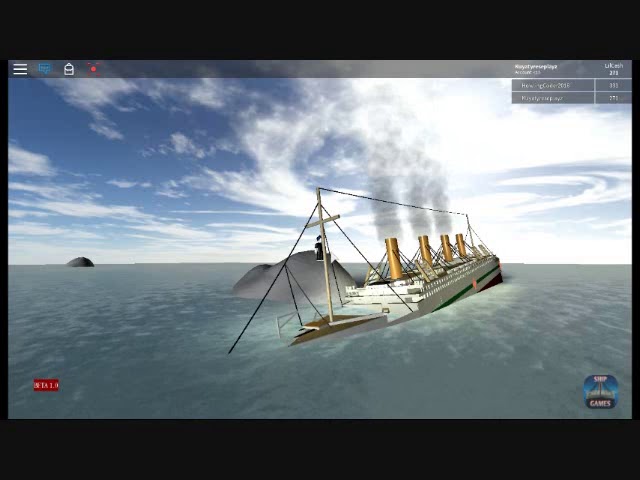 Roblox H M H S Britannic Sinking Part 1 Lil Ships Youtube - roblox sinking of the britannic