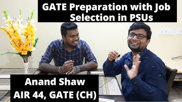 GATE topper interview | GATE Preparation with JOB | AIR 44 (CH) | Failure to Success | Motivation