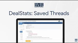 RADA in DealStats Saved Threads Tutorial August 2026