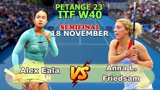 Alex Eala vs Anna L. Friedsam SemiFINAL Match Highlights (18-November) W40 Luxembourg 2023
