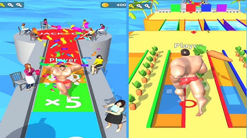 Muscle Race 3D - All Levels gameplay walkthrough Lvls -3 (Android,ios)