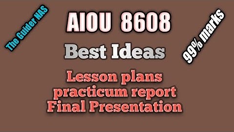AIOU 8608 Final presentation / AiOU 8608 marks distribution/ How to get maximum marks in 8608