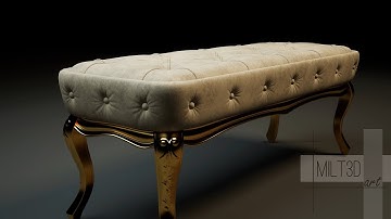 Ottoman Bench Visualization 4K with Unreal Engine 5.2