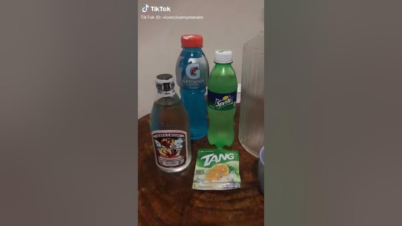 Mix. Gin, Gatorade, Sprite, Tang, YouTube