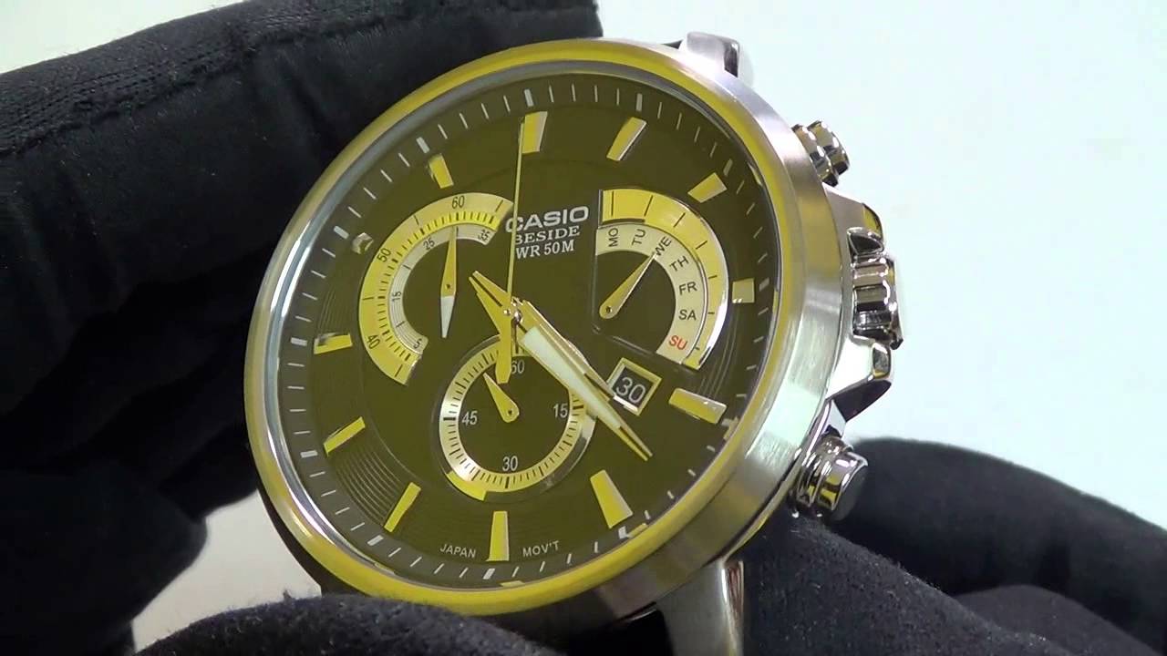 Casio Chronograph BEM-506L-1AVEF Review - YouTube