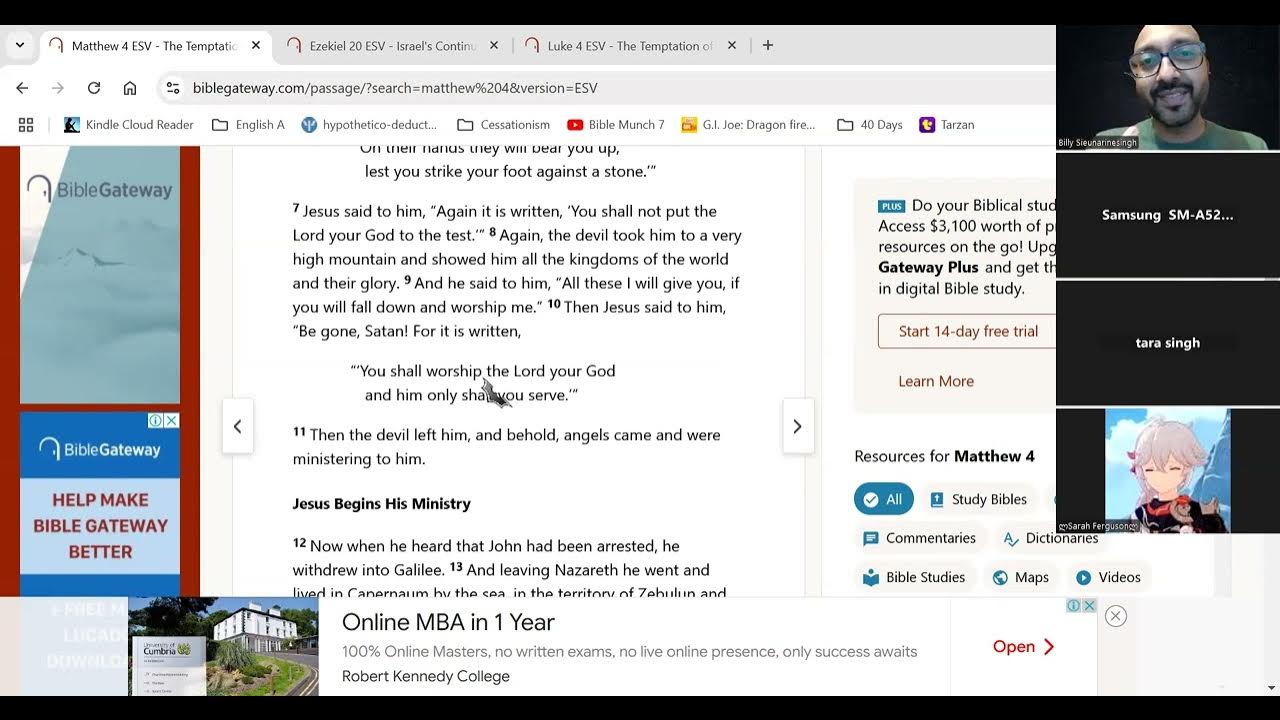 164 bible study matthew 4 vs 7 8 xxxvii youtube