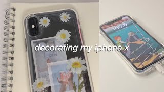 decorating my iphone x + my charging animation style ✨ ~ aesthetic vlog ~