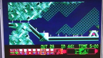 Lemmings Level 5 on Amiga 500