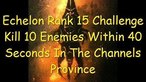 Ghost Recon Breakpoint Echelon Rank 15 Challenge Kill 10 Enemies In 40 Seconds In The Channels