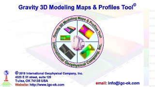Gravity 3D Modeling Maps and Profiles Tool Demo Video