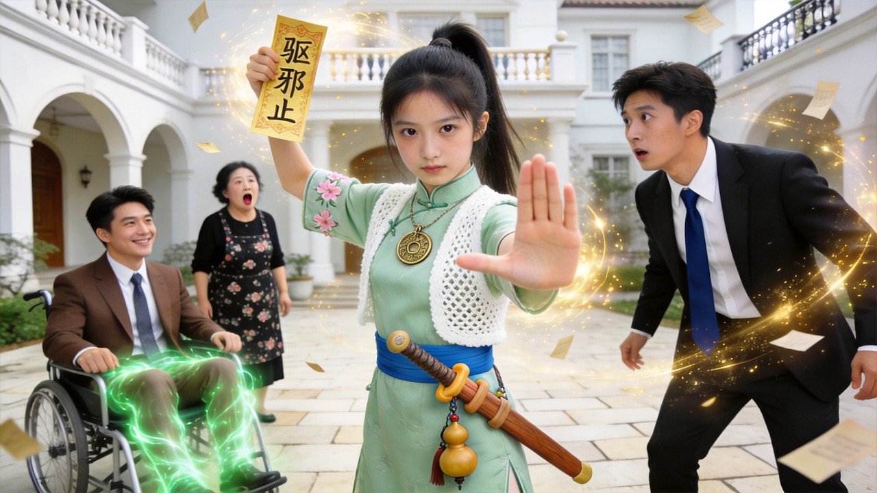 失踪三年半的小千金被寻回，自幼跟着道士学本事，凭玄学本领救家人破阴谋，全家逆袭还被神秘大佬宠上天！#短劇 #movie #一口气看完