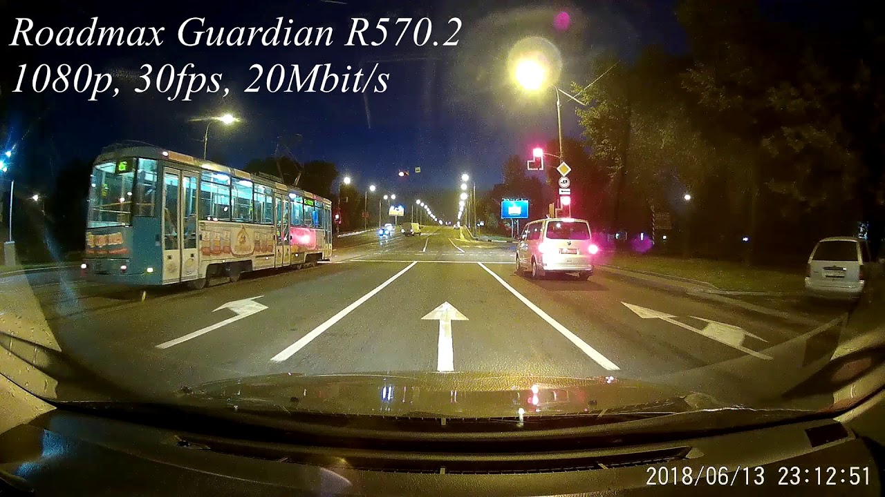 Roadmax Guardian R570.2 (Full HD 1080p, 30fps, 20Mbit) - Ночь