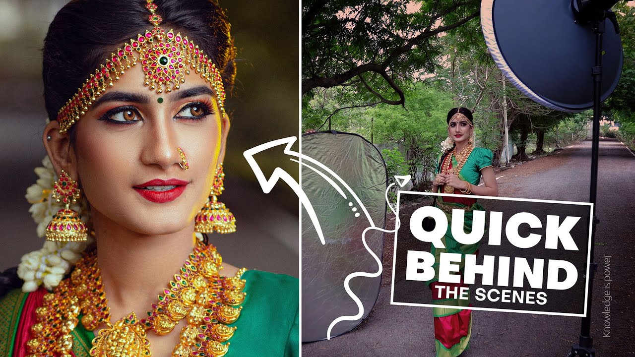 A Quick BEHIND the SCENES Glimpse | South Indian Bridal Look