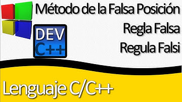 Método de la Falsa Posición - Regla Falsa - Regula Falsi para el calculo de raíces en Lenguaje C