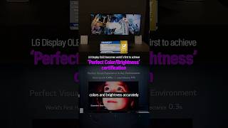 LG Display Achieves 'Perfect Color/Brightness Accuracy' Certification
