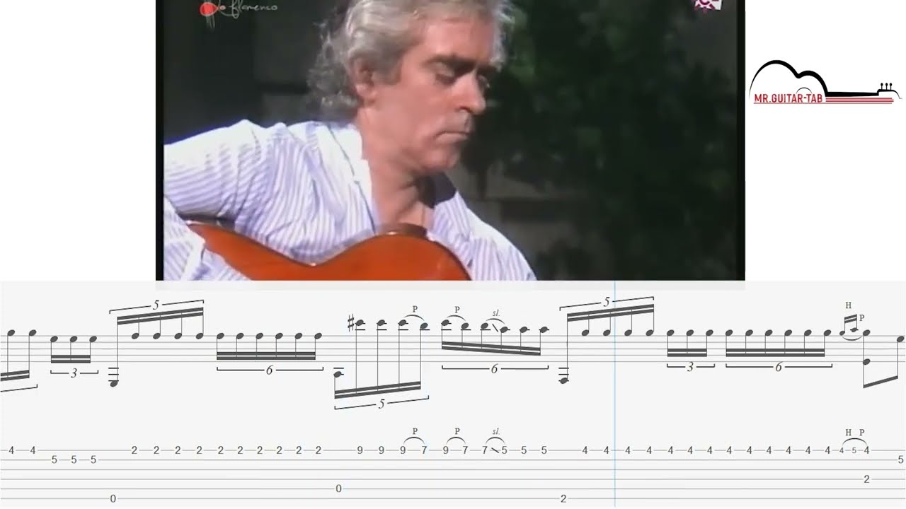 [Tab] Manolo Sanlúcar-Oracion(rondena)_Tutorial Guitarra Flamenca