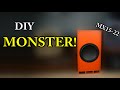 This 15" MONSTER will shake your house!  Insane Bass!!! DIY Home Subwoofer Build