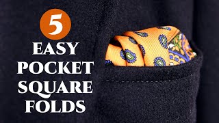 How To Fold A Pocket Square 5 Quick & Easy Ways To Fold Handkerchiefs