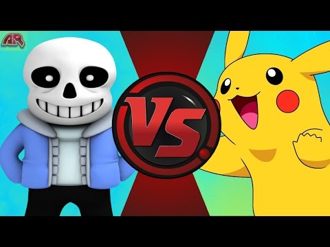 Sans Vs Pikachu Undertale Vs Pokemon Cartoon Fight Club Episode 129 Youtube - pokesans roblox