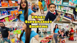 WOW! D Mart Supermarket Shopping With Chikoo baby \& Mummy [Funny Comedy] Bindass Kavya Shopping Vlog