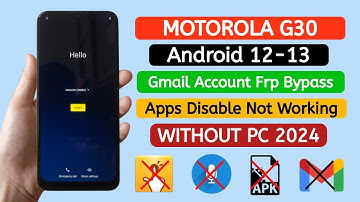 Motorola/Moto G30 frp bypass Android 12-13 Without Pc.