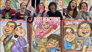 DRAWING FUNNY CARICATURES OF PEOPLE  | B3ST REACTIONS [Pt. 16]