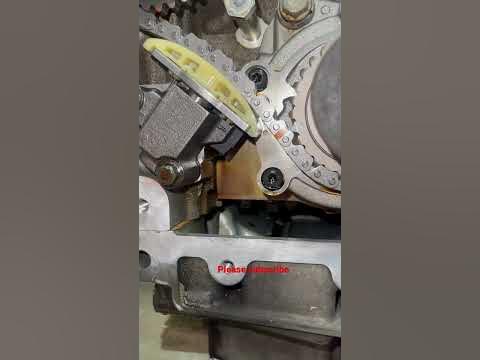 Chevy Impala 3.6 timing marks on all 3 chains check up and t ips - YouTube