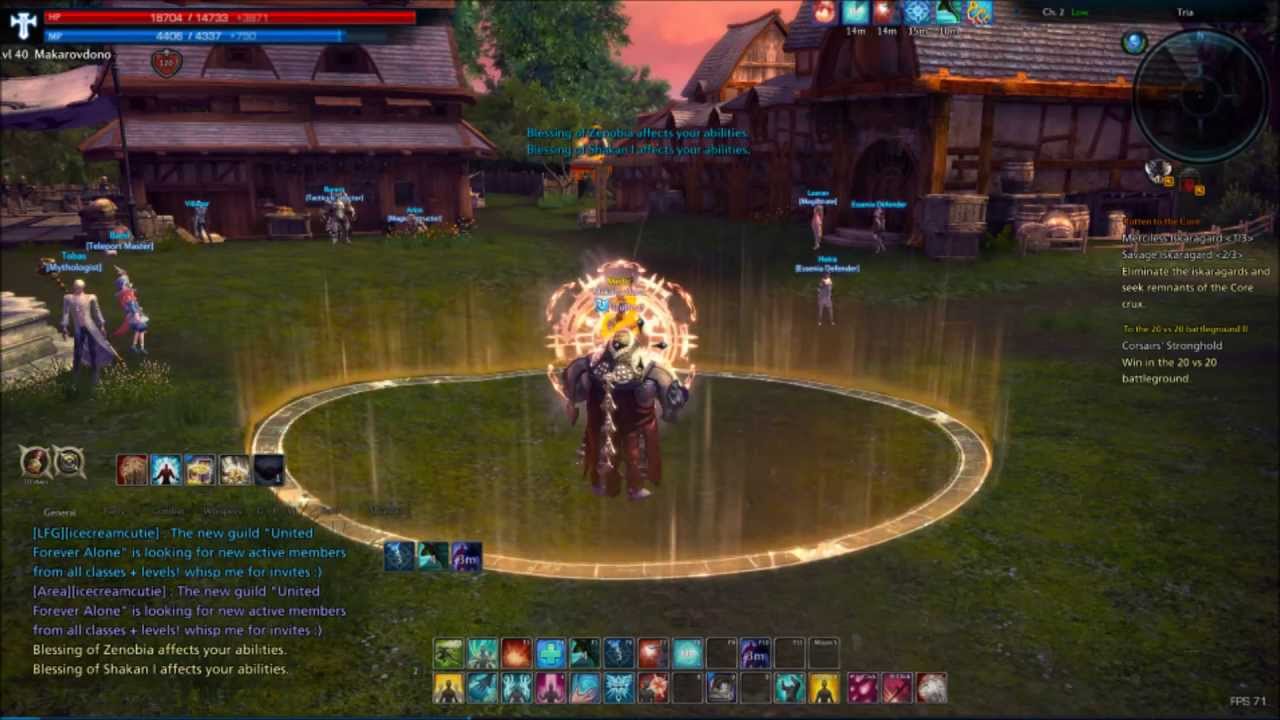 TERA Baraka Priest Casting Animations