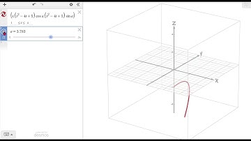 How to show in Desmos 3d curve rotating around axis for Calc 2 volume integration