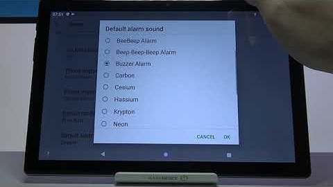 Teclast p20hd - Alarm Tones Presentation