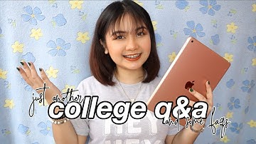 another COLLEGE Q&A: FAQs, PLM, architecture school, etc. (Philippines)