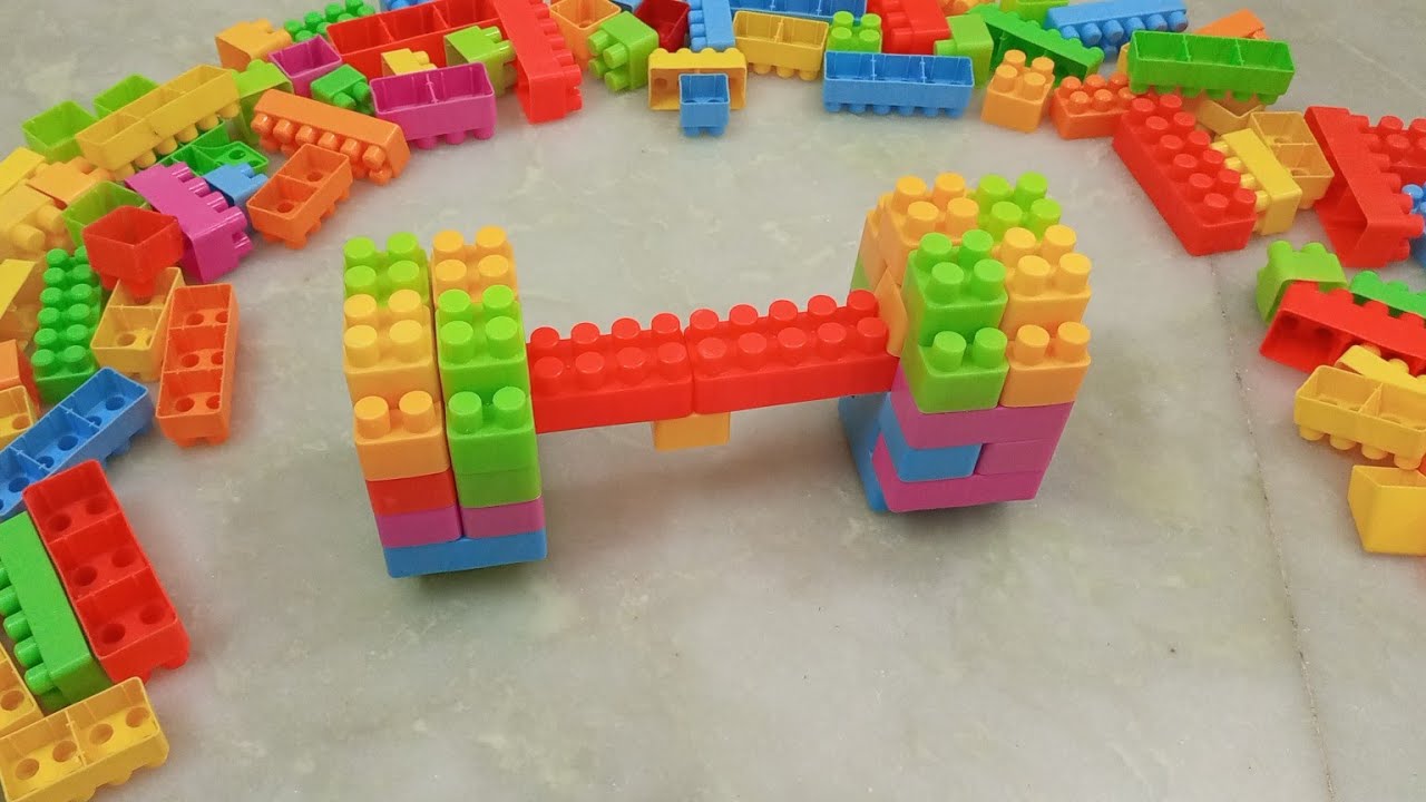 How to make a Bridge from building blocks - Satisfying Building Blocks ...