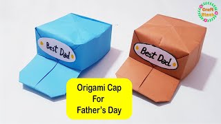 Origami Cap for Father's Day | @CraftStack