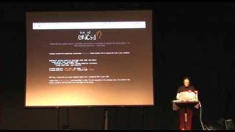 Emacs Rocks! Webdev special