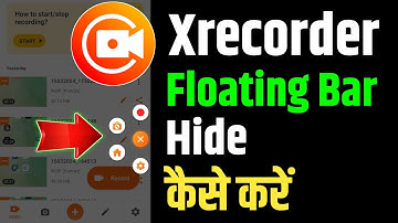 Xrecorder Floating Bar Icon Hide Kaise Karen | How To Hide Floating Ball Icon In Xrecorder