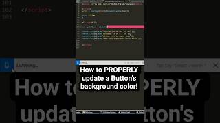 How to PROPERLY update a Button's background color!