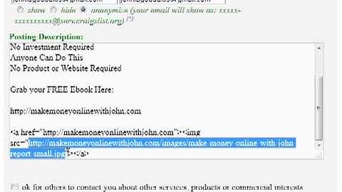 How to Add a Clickable Image to Your Craigslist Ad