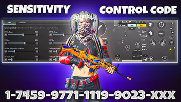 New Update 3.7🔥Best Sensitivity Code + Control  Settings Pubg Mobile /Bgmi Sensitivity 2025