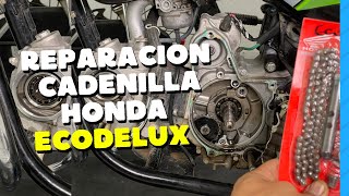 Mira cómo es de fácil reemplazar la cadenilla de distribución de tu moto (honda eco) 1ra parte