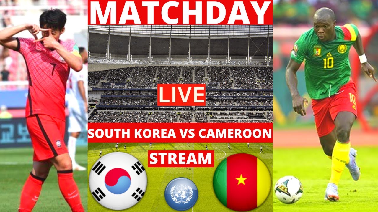 South Korea vs Cameroon Live Stream Football Friendly Match 2022 Commentary Score Lions 한국 카메룬 축구