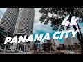 Motorcycle ride around Bella Vista, Paitilla and Punta Pacífica.  Panama City 4K.